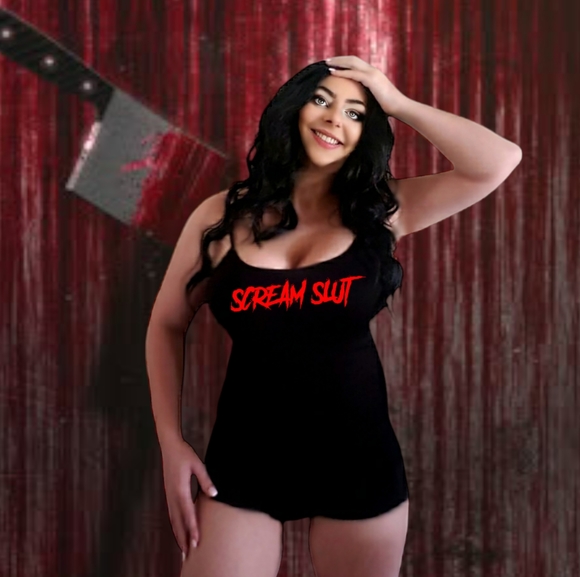 Halloween Tank Top Scream Slu* Halloween Costume Women's Shirt Plus Size - Picture 1 of 1